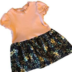 Upcycled Tshirt Dress Little Girls 3T: Handmade Kids Clothing, Swishy Ruffles